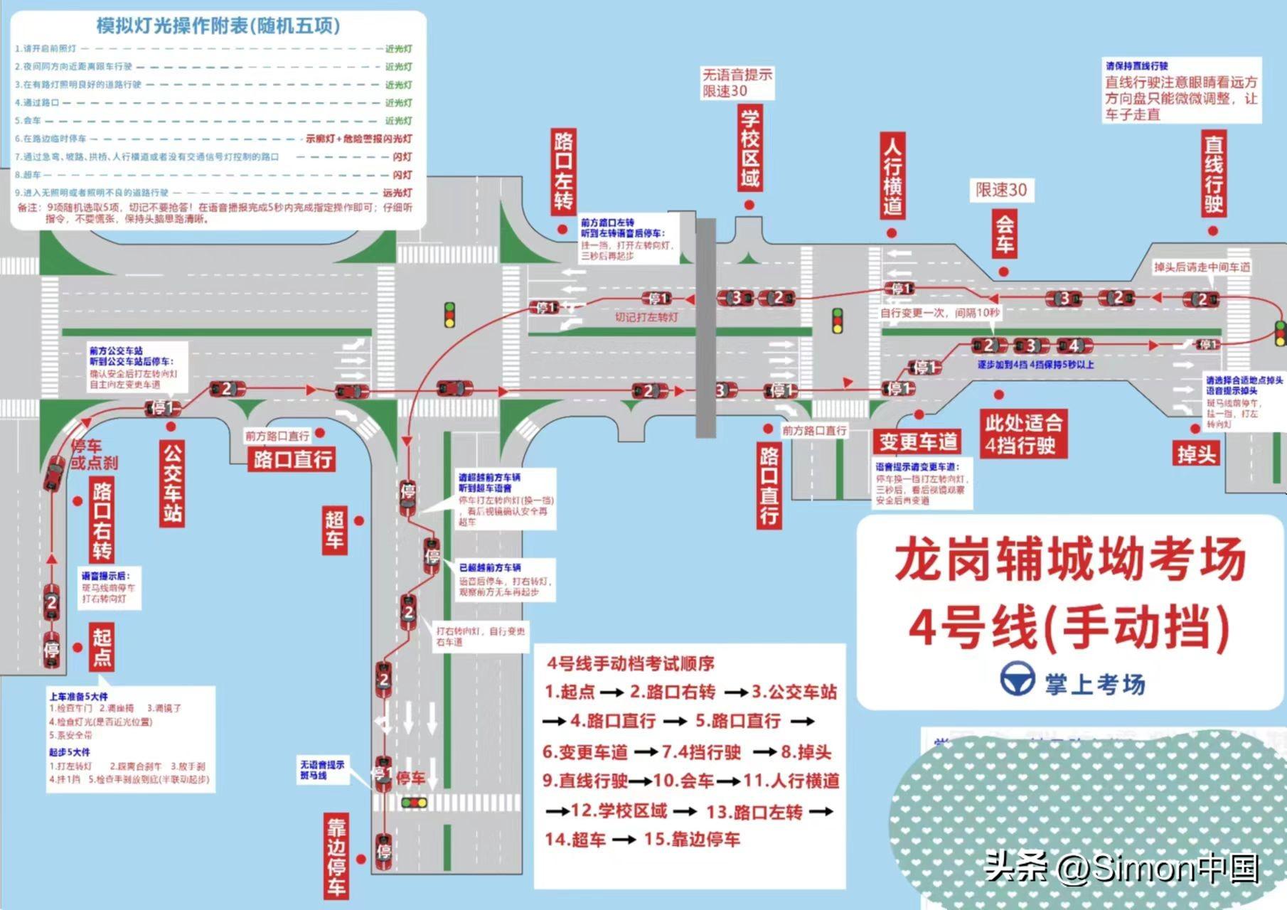 辅城坳科目三最新路线详解及考试攻略